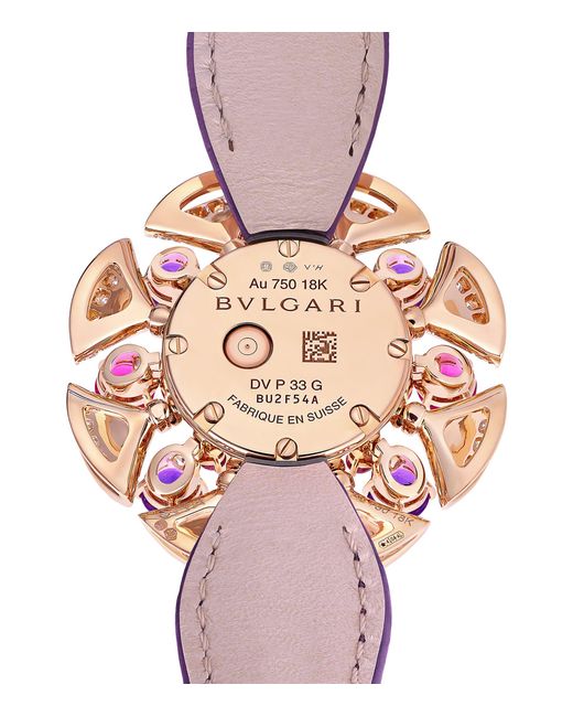 BVLGARI White Rose, Diamond, Amethyst And Rubellite Divas' Dream Watch