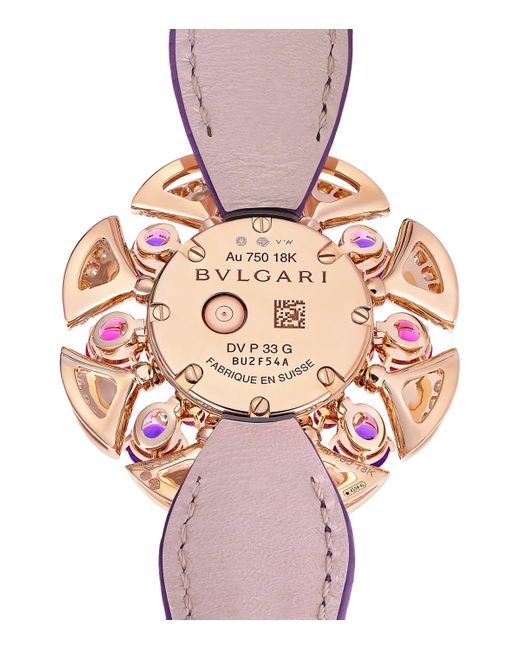 BVLGARI White Rose, Diamond, Amethyst And Rubellite Divas' Dream Watch