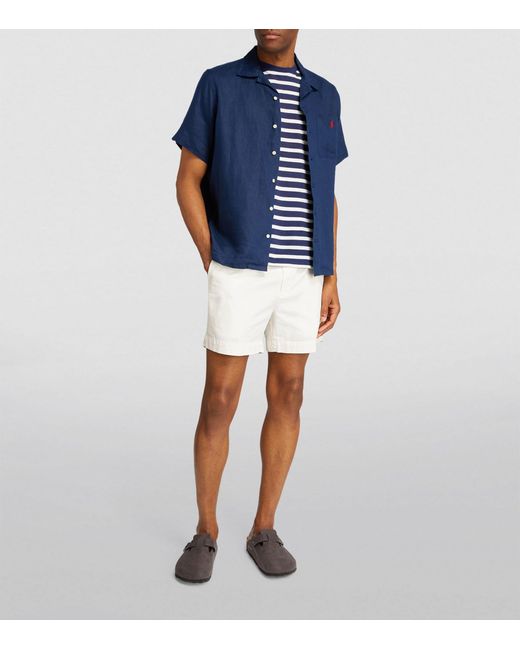 Polo Ralph Lauren White Cotton Tailored Shorts for men