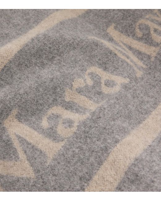 Max Mara Gray Cashmere Scarf