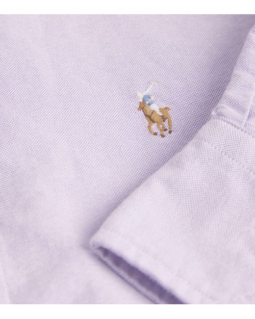 Polo Ralph Lauren Purple Linen Long-sleeve Shirt