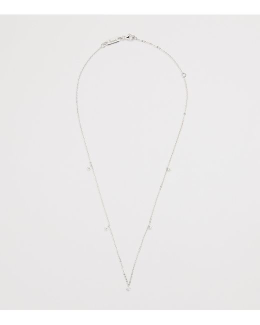 Harrods Metallic And Diamond Necklace