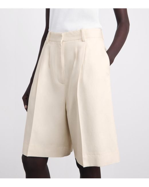 Anine Bing Natural Bryson Shorts