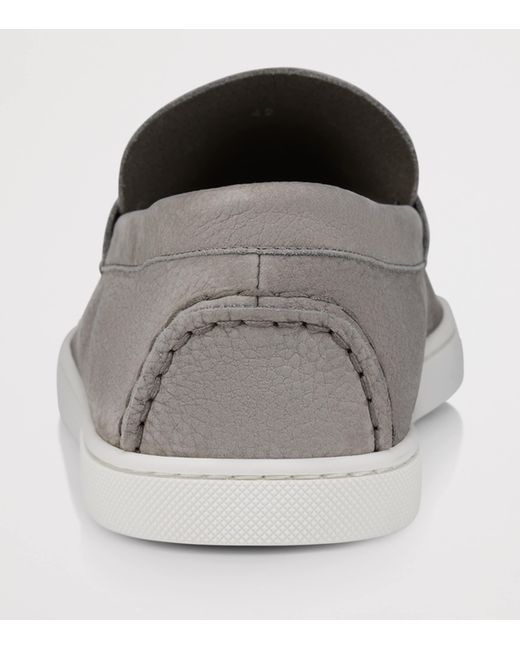 Christian Louboutin Gray Chambeliboat Bateau Loafer for men