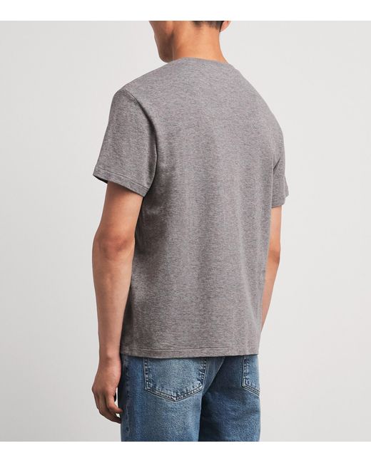 FRAME Gray Cotton Duo Fold T-Shirt for men