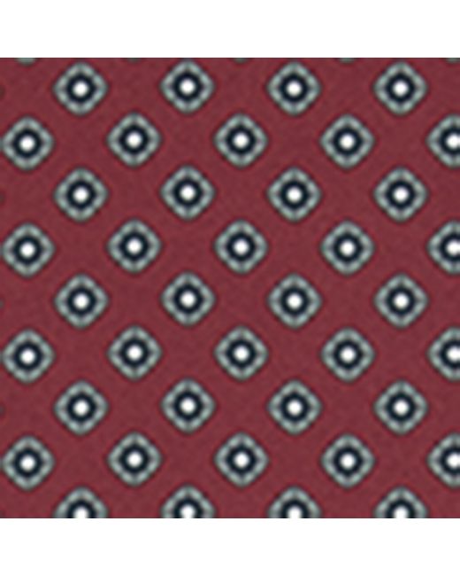 Saint Laurent Purple Silk Geometric Print Cravat for men