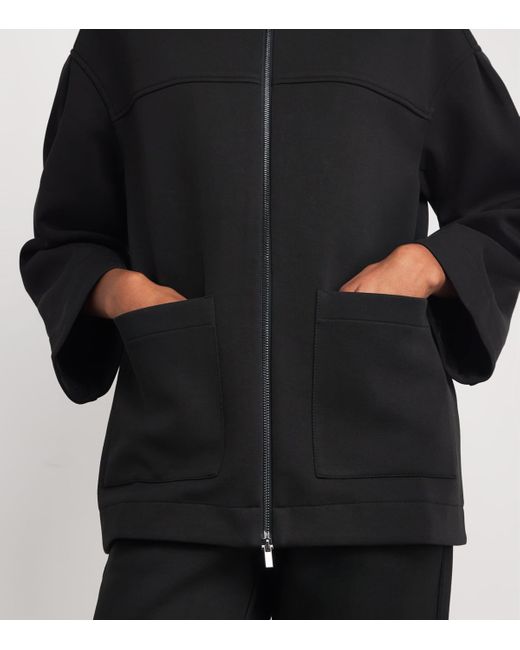 Max Mara Black Zip-Up Cadice Jacket