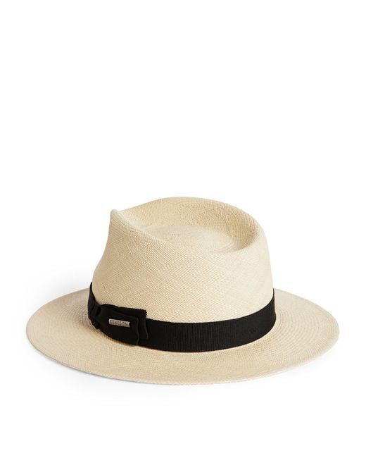 Stetson White Straw Traveller Panama Hat for men