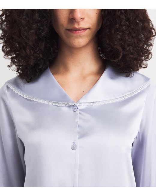 Manitu White Mulberry Silk Effie Pyjamas