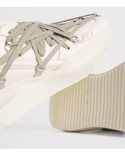 Rick Owens Natural Leather Geth Low-Top Sneakers for men