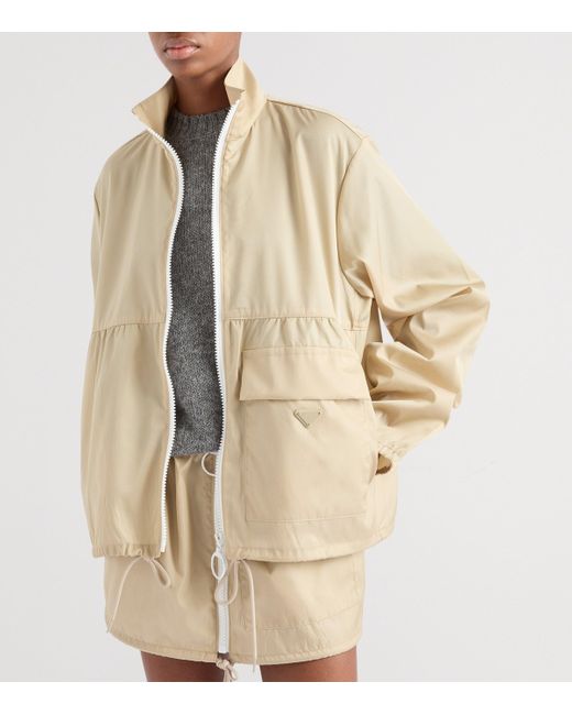 Prada Natural Re-Nylon Blouson Jacket