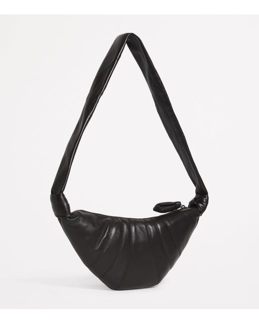 Lemaire Black Small Nappa Leather Croissant Cross-Body Bag