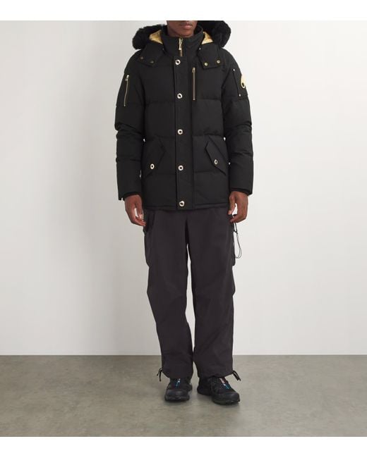 Moose Knuckles Black 3Q Down Jacket for men