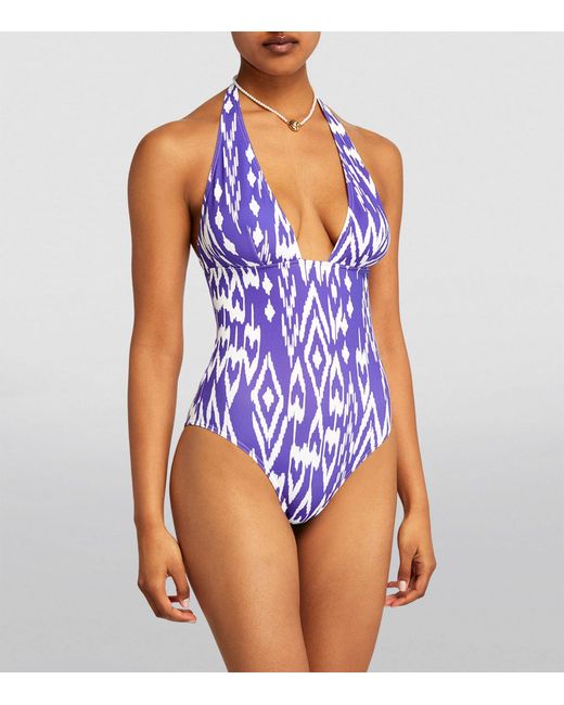 Eres Purple Halterneck Sunny Swimsuit