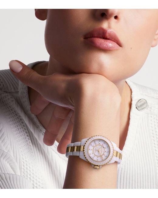 Chanel Metallic Ceramic And Diamond J12 Calibre 12.2 Watch