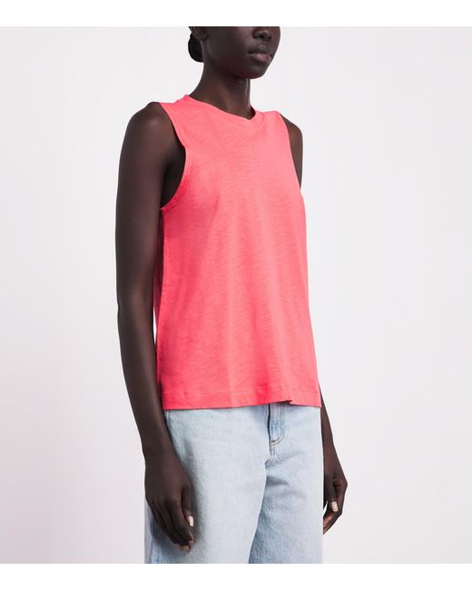 ME+EM Pink Organic Cotton Swing Tank Top