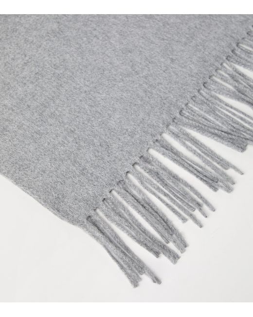 Brunello Cucinelli Gray Cashmere Scarf