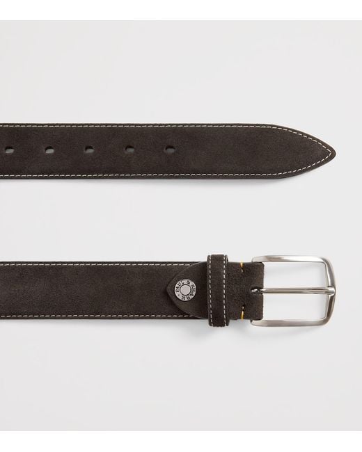 Paul & Shark Black Suede Belt for men