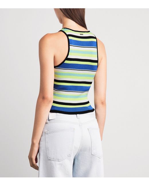 Toccin Blue Cotton Avery Tank Top