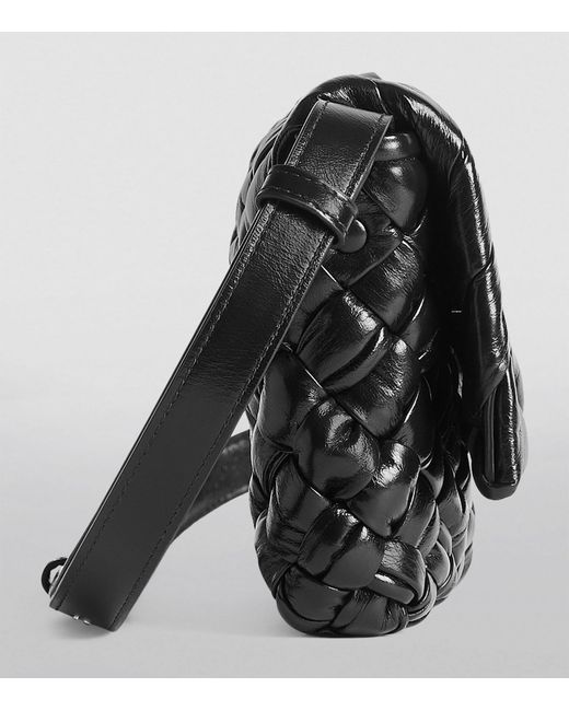 Bottega Veneta Black Cross-body Intrecciato Rumple Bag for men