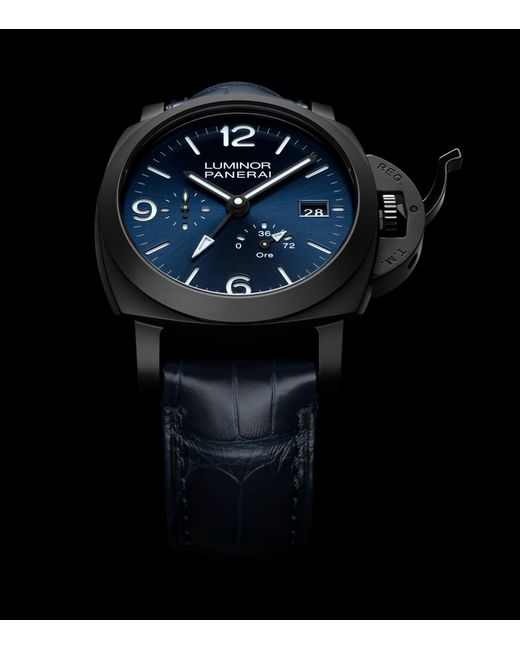 Panerai Blue Ceramic Luminor Gmt Power Reserve Watch for men
