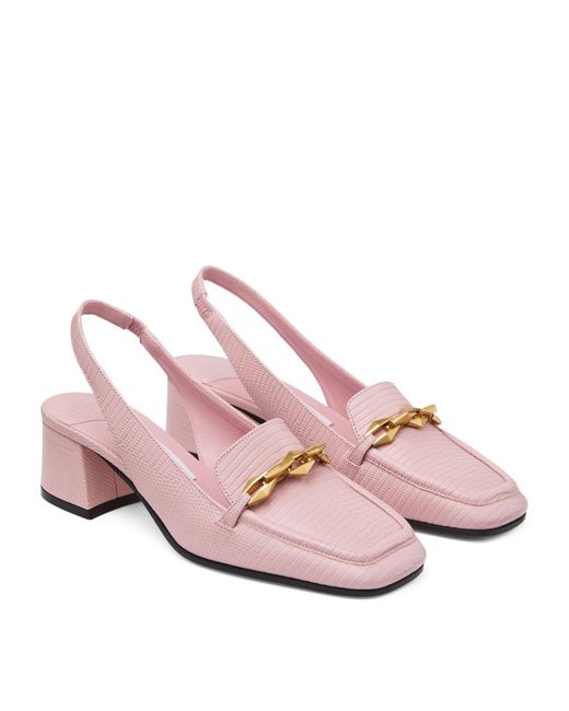 Jimmy Choo Pink Diamond Tilda 45 Slingback Pumps