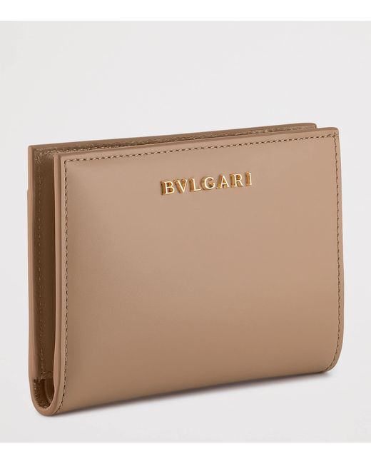 BVLGARI Natural Leather Serpenti Forever Folded Card Holder
