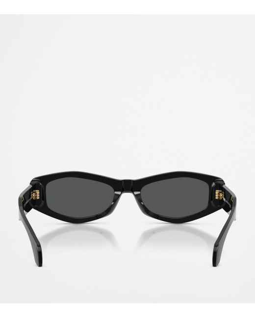 Versace Black Irregular Sunglasses