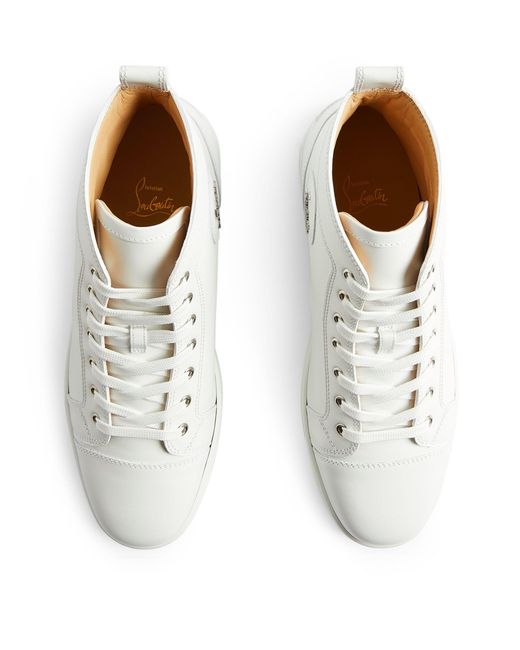 Louboutin white store high top