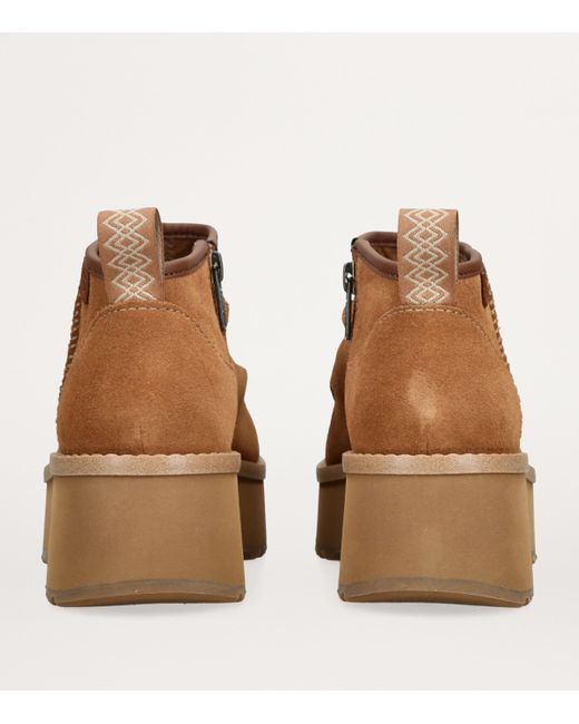 Ugg Brown Suede Cityfunc Ultra Mini Boots 60