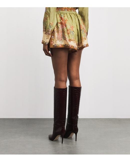 Zimmermann Natural Silk Indra Shorts