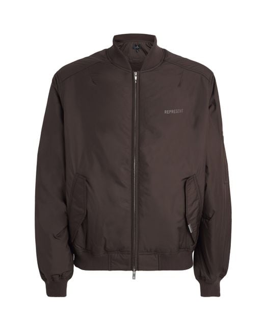 Represent Brown Smart Bomber Jacket for men