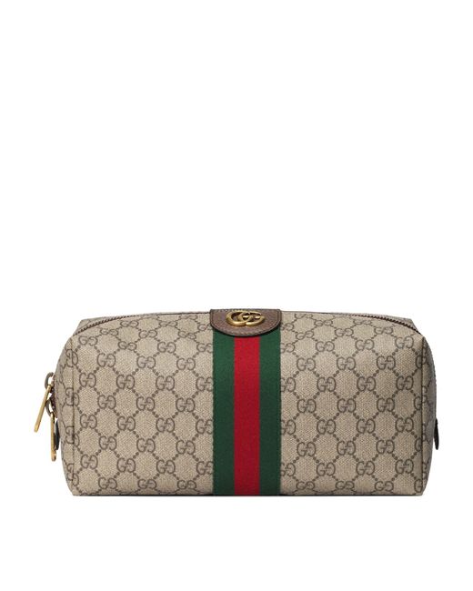 Gucci Gray Ophidia Gg Wash Bag