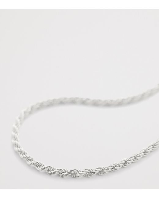 Monica Vinader Metallic Sterling Corda Chain Friendship Bracelet