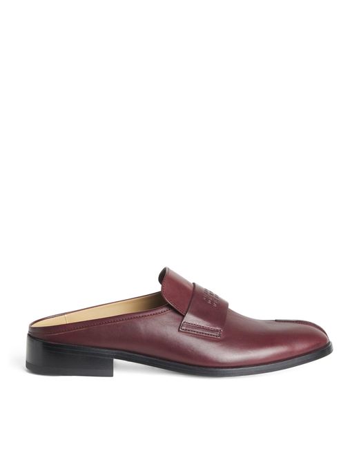 MM6 by Maison Margiela Brown Leather Slip-On Loafers for men