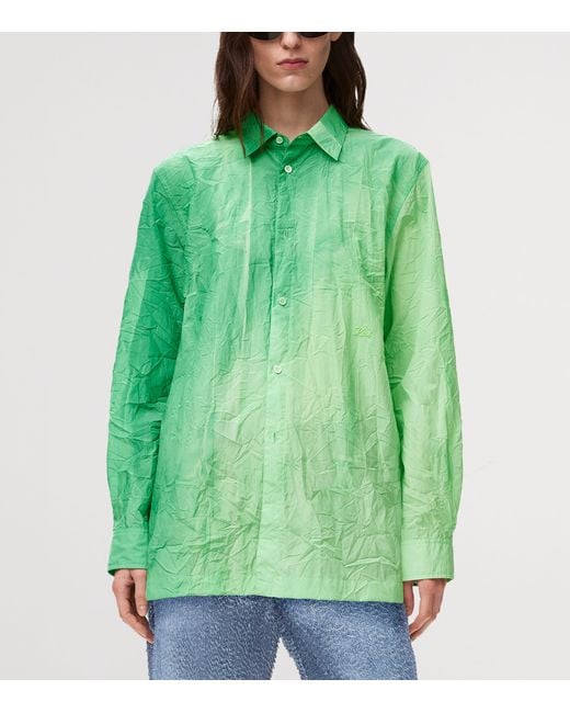 Loewe Green Cotton-Blend Gradient Shirt