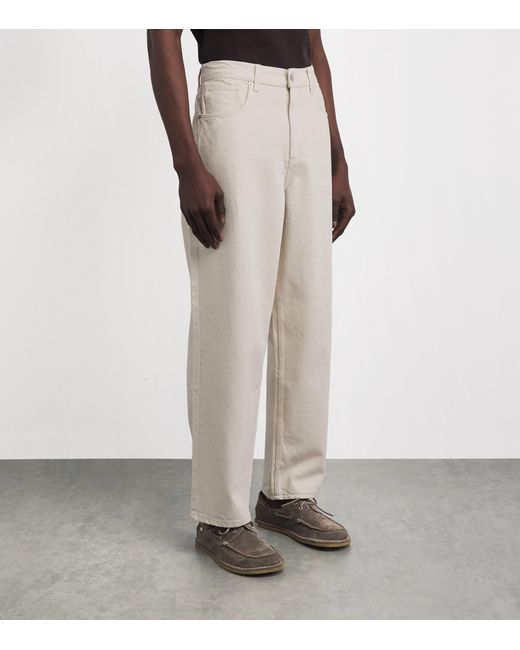 Wax London White Felix Loose Jeans for men