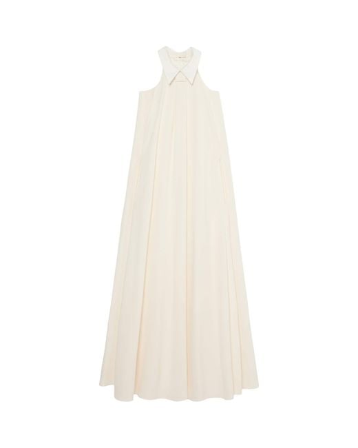 Marina Rinaldi White Cold Shoulder Maxi Dress