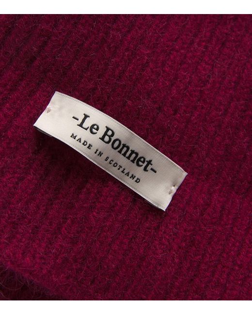 Le Bonnet Red Lambswool-Caregora Classic Beanie