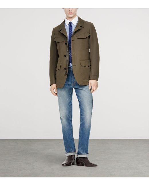Tom Ford Green Cotton-Blend Field Jacket for men