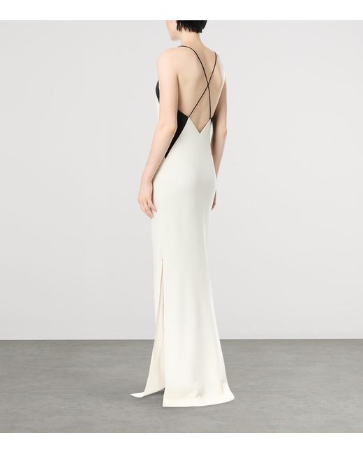 Tom Ford White Stretch-Silk Camisole Maxi Dress
