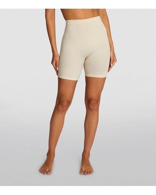 Skims Natural Seamless Sculpt Mid-Thigh Shorts