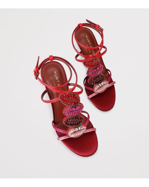 Kurt Geiger Red Kurt Kiss Heeled Sandals
