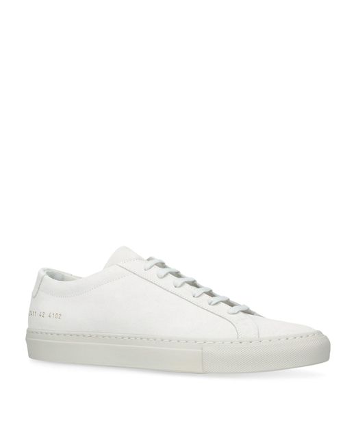 Common Projects White Suede Low-top Achilles Sneakers for men