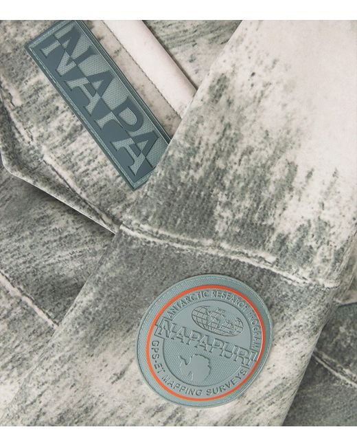 Napapijri Gray Printed Rivalto Jacket for men