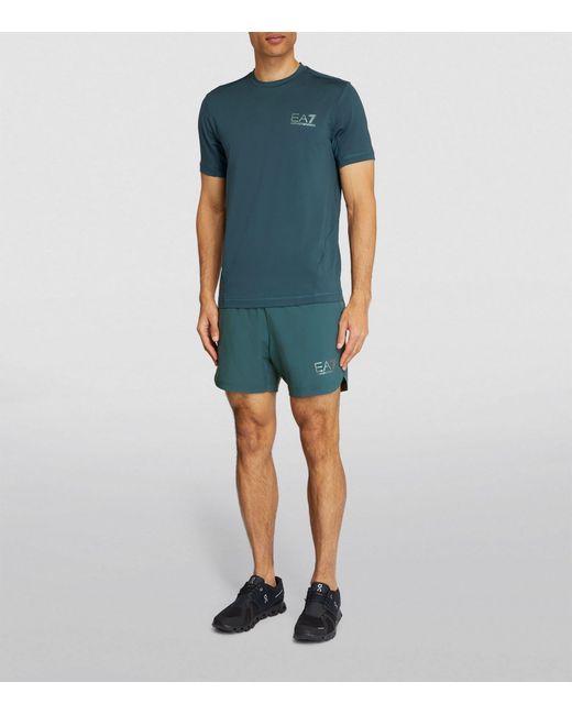 EA7 Green Ventus Shorts for men