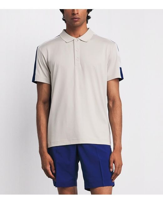 J.Lindeberg White Technical Viggo Polo Shirt for men