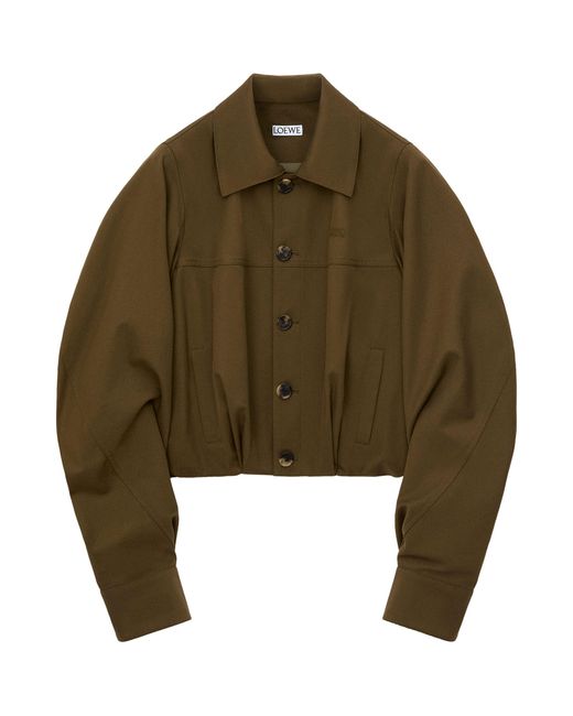 Loewe Green Cotton-Silk Jacket