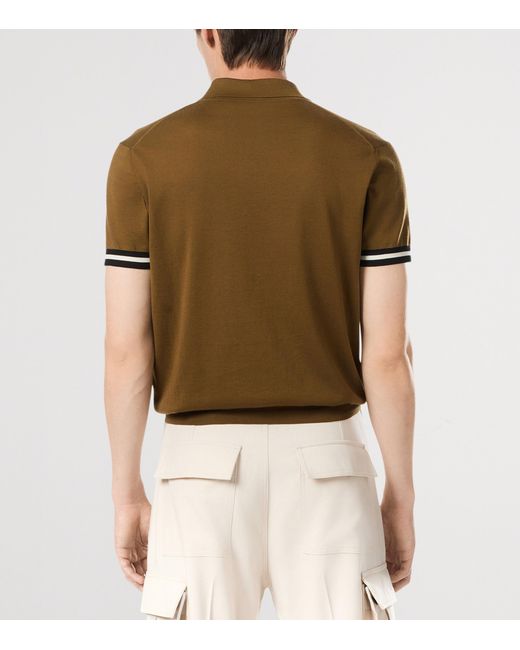 Tom Ford Brown Cotton-Blend Polo Shirt for men