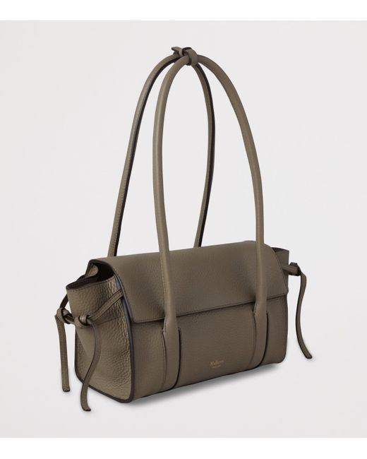 Mulberry Gray Mini Leather Soft Bayswater Shoulder Bag